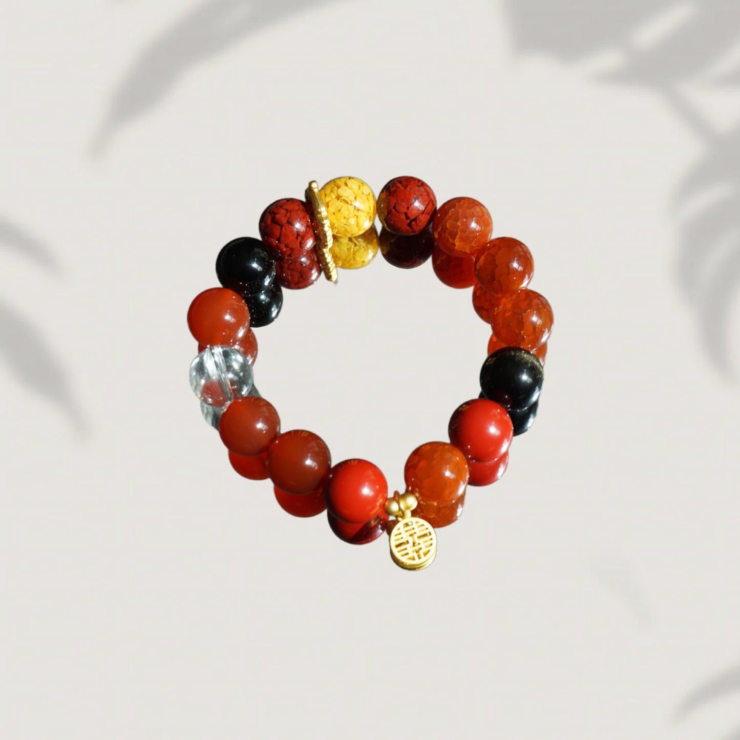 Wedding Night Eternal Love Crystal Bracelet - Rose Quartz & Red Agate Couple Bracelet - Marriage Blessing - Romantic Gift - Chinese Wedding Jewelry