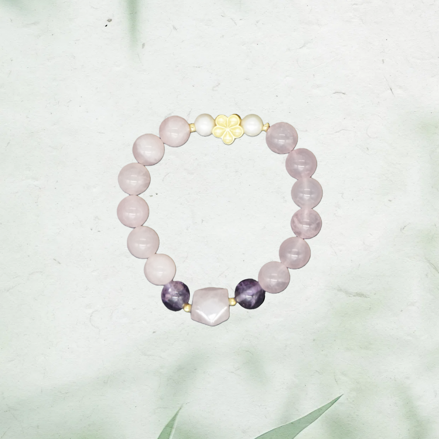 Wedding Night Eternal Love Bracelet - Rose Quartz & Red Agate Couples Crystal Jewelry - Marriage Blessing Gift