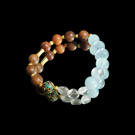 Rain After Drought" Hope Revival Crystal Bracelet – Natural Stone Energy Jewelry for Renewal & Good Fortune