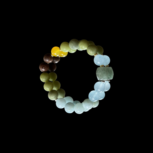 ChinXel Celestial "Spring Equinox Revival" Crystal Bracelet  Natural Crystal
