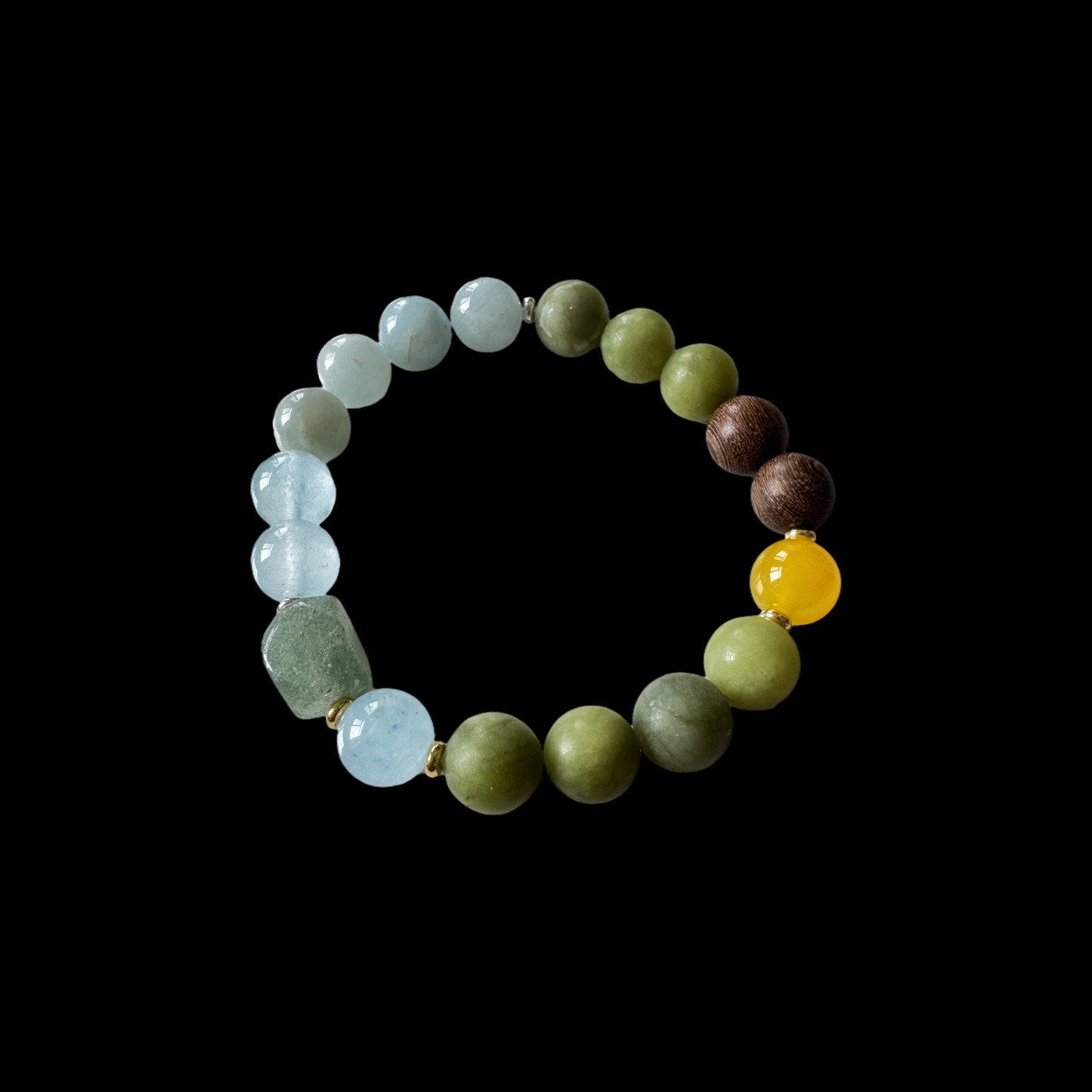 "Spring Equinox Revival" Crystal Bracelet - Solar Term Wellness Jewelry - Liver Qi Boost - Seasonal Renewal