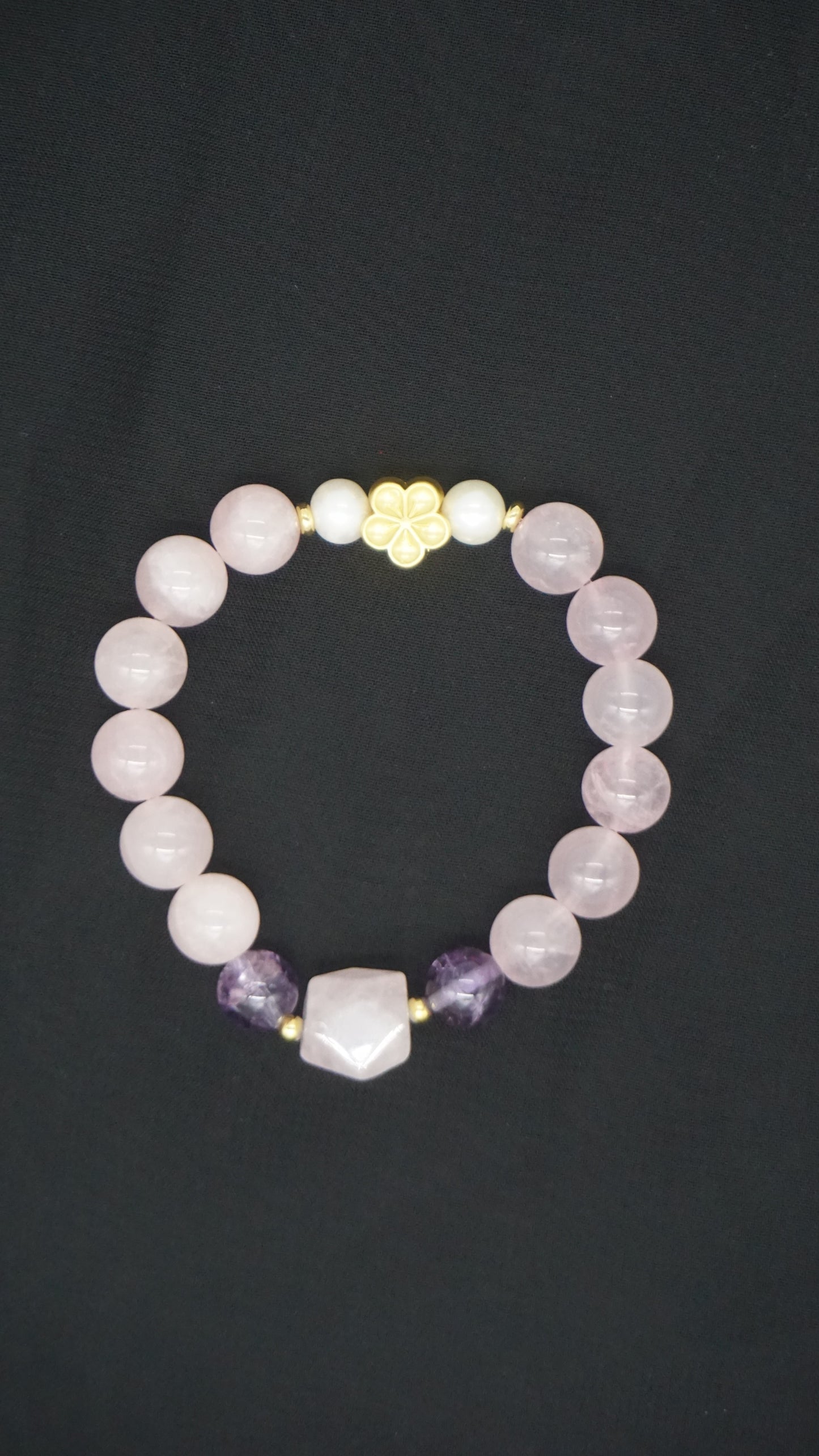 Wedding Night Eternal Love Bracelet - Rose Quartz & Red Agate Couples Crystal Jewelry - Marriage Blessing Gift