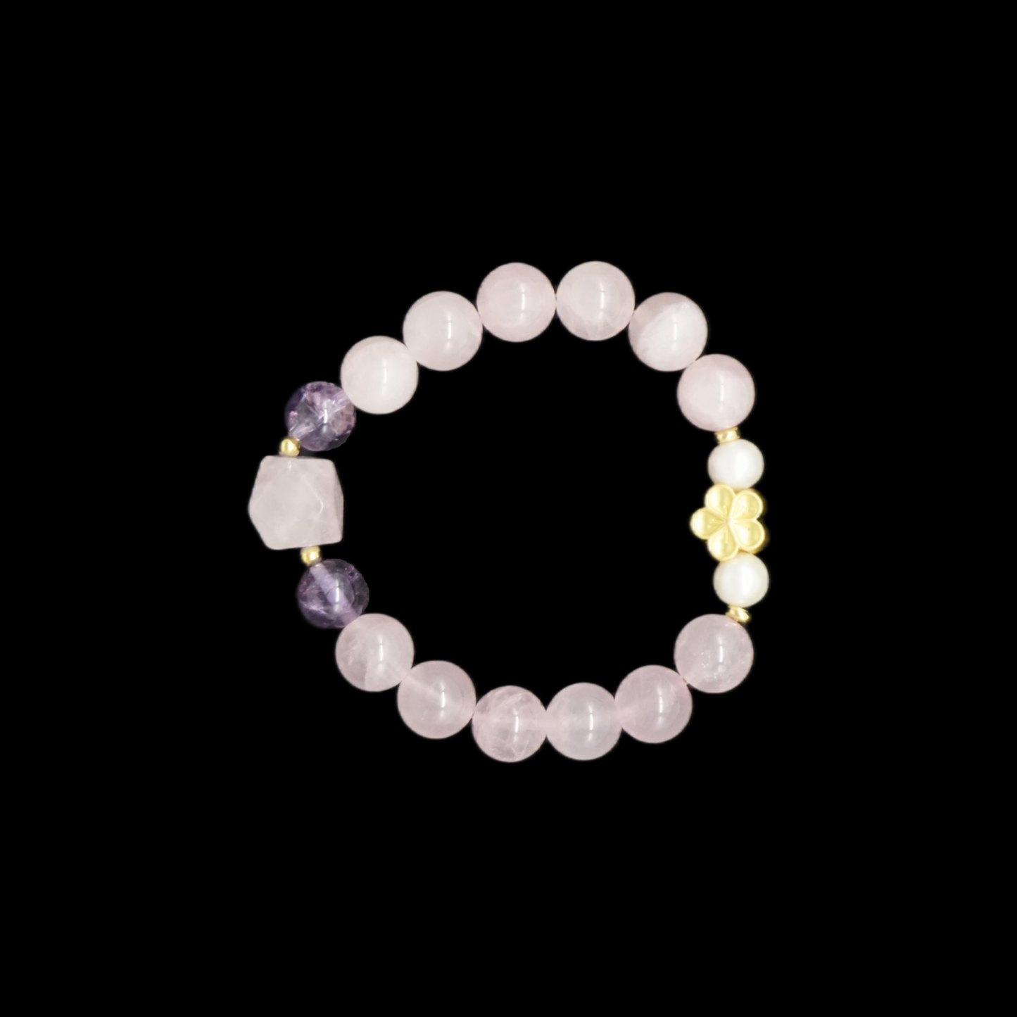 Wedding Night Eternal Love Bracelet - Rose Quartz & Red Agate Couples Crystal Jewelry - Marriage Blessing Gift
