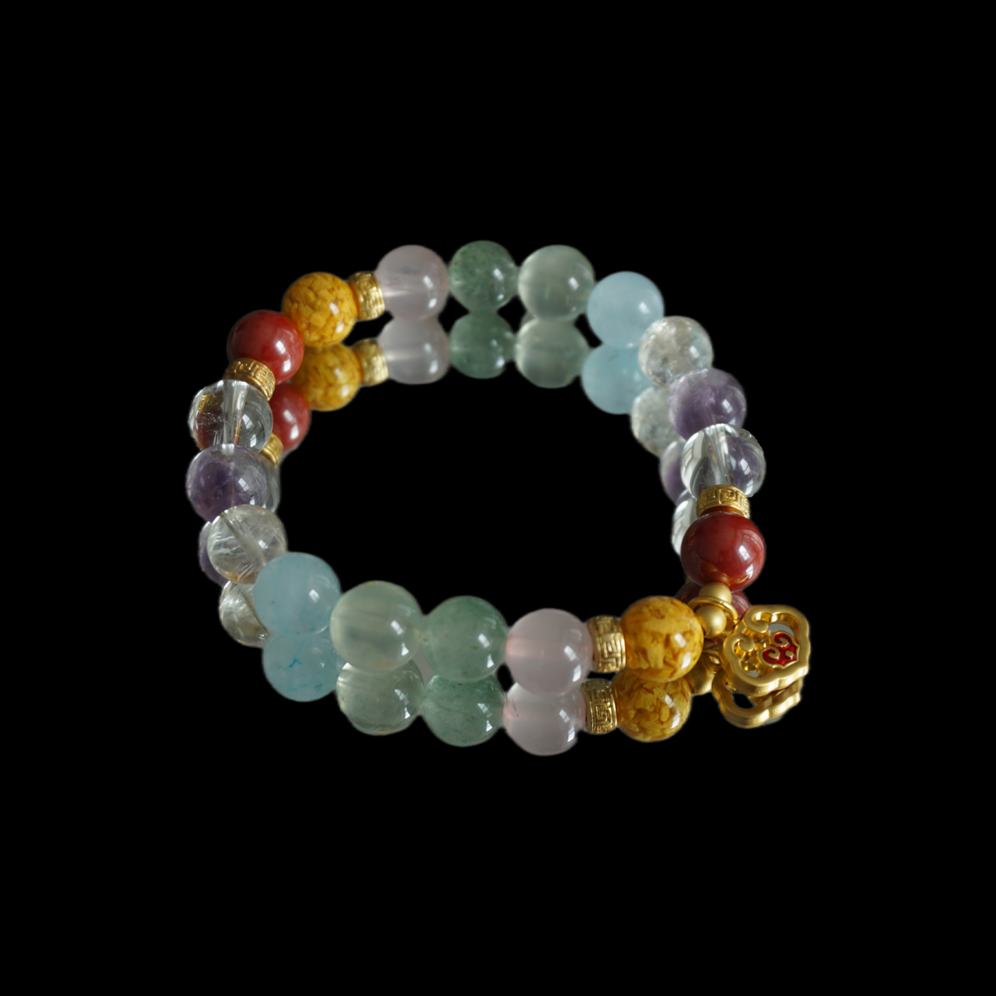 Unexpected Reunion" Friendship Bracelet - Citrine & Lapis Lazuli Harmony Jewelry - Nostalgia Bond - Cross-Cultural Connection
