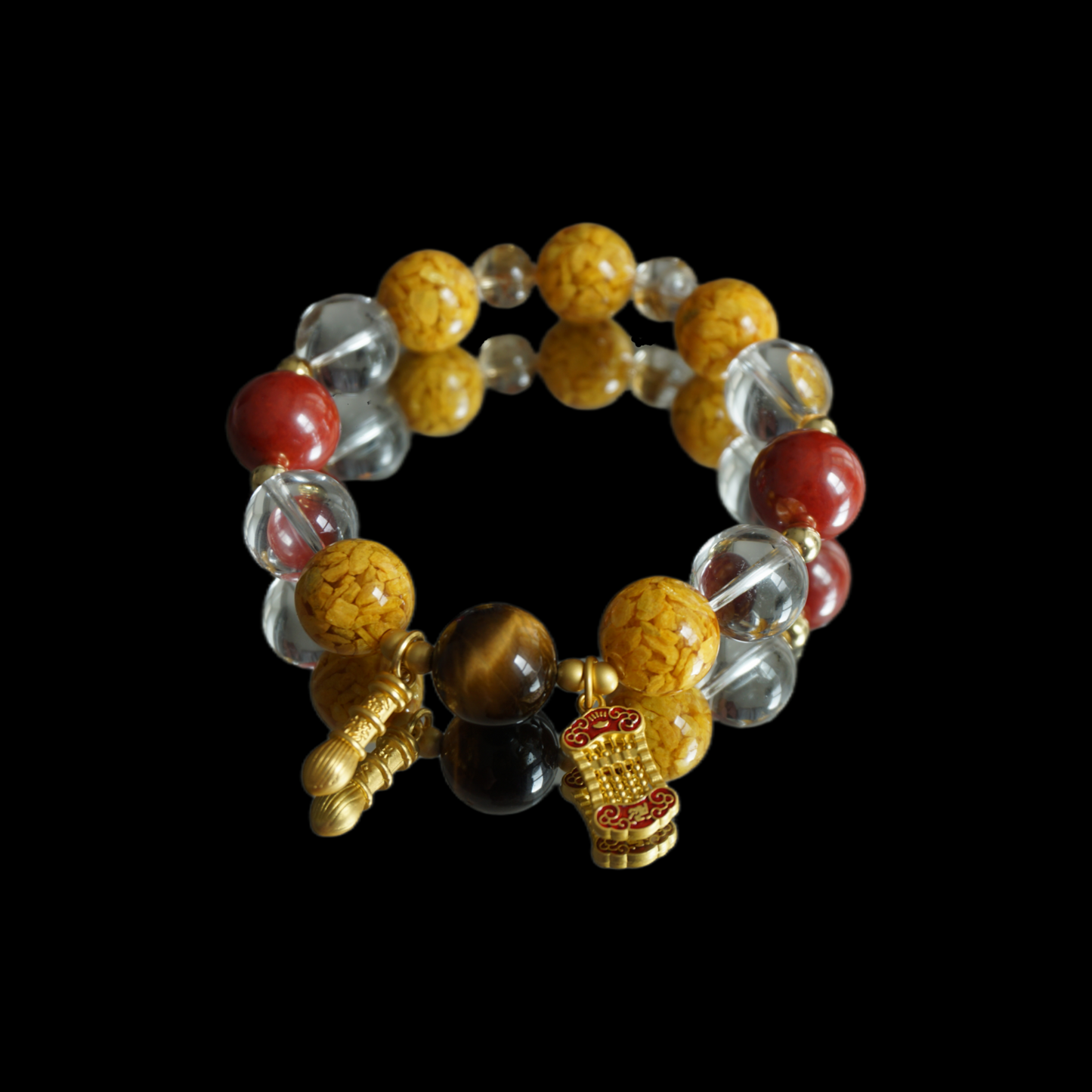 Success & Wisdom Crystal Bracelet - Scholar's Luck Chinese Exam Bracelet - Fluorite & Amethyst Academic Jewelry - Career Growth Gift