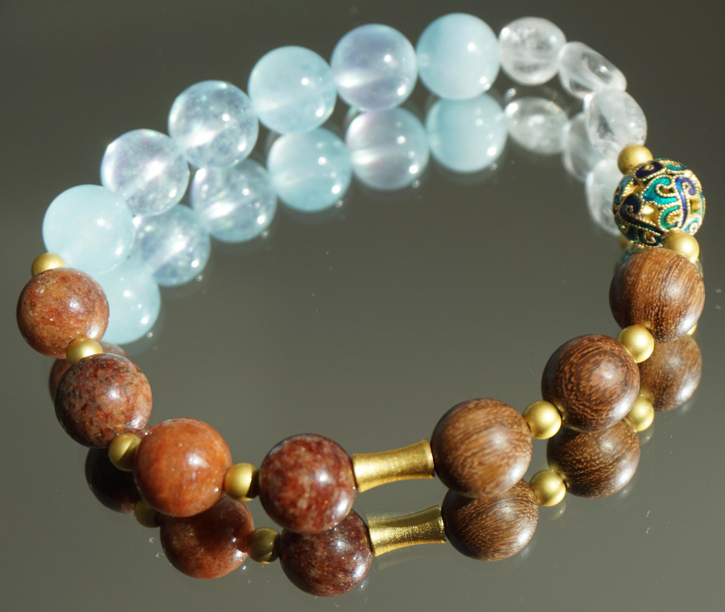 Rain After Drought" Hope Revival Crystal Bracelet – Natural Stone Energy Jewelry for Renewal & Good Fortune